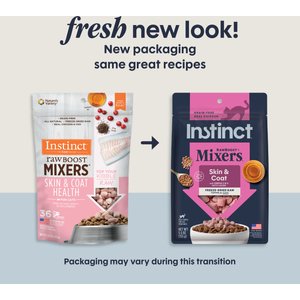 Instinct Raw Boost Mixers Grain-Free Skin & Coat Health Recipe Freeze-Dried Cat Food Topper, 5.5-oz bag