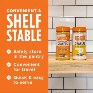 Instinct Raw Boost Shakers Chicken Recipe Digestive Health Grain-Free Freeze-Dried Cat Food Topper, 5.5-oz bottle