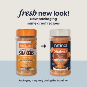 Instinct Raw Boost Shakers Chicken Recipe Digestive Health Grain-Free Freeze-Dried Cat Food Topper, 5.5-oz bottle