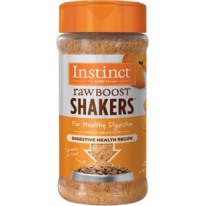 Instinct Raw Boost Shakers Chicken Recipe Digestive Health Grain-Free Freeze-Dried Cat Food Topper, 5.5-oz bottle