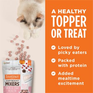 Instinct Raw Boost Mixers Grain-Free Skin & Coat Health Recipe Freeze-Dried Cat Food Topper, 5.5-oz bag