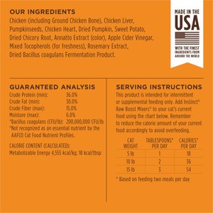 Instinct Raw Boost Mixers Grain-Free Digestive Health Recipe Freeze-Dried Cat Food Topper, 5.5-oz bag