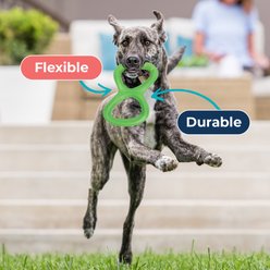 Wagalicious Tuggfinity Rope Tug Dog Toy, Lime slide 2 of 3