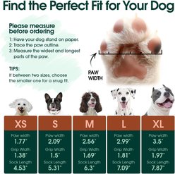 Kuoser Non Slip Dog Socks, Brown, X-Large, 4 count slide 2 of 8