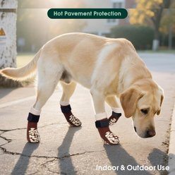 Kuoser Non-Slip Dog Socks, Brown, Small, 4 count slide 2 of 7
