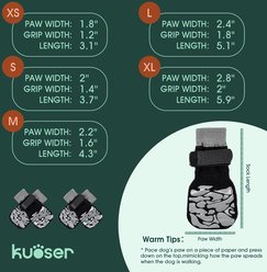 Kuoser Non-Slip Dog Socks, Black, Large, 4 count slide 2 of 7