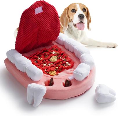 NOCCIOLA Teeth Enrichment Crinkle Snuffle Mat Squeaky Dog Toy, 11 count -  Chewy.com