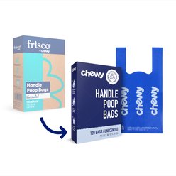 Chewy Made Handle Dog Poop Bags (FORMERLY FRISCO), Unscented, 120 count