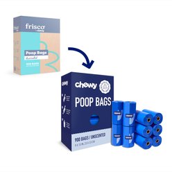 Chewy Made Refill Dog Poop Bags (FORMERLY FRISCO), Unscented, 900 count