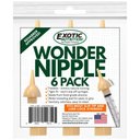 Exotic Nutrition Wonder Nipples Small-Pet Feeder, 6-pack, Long