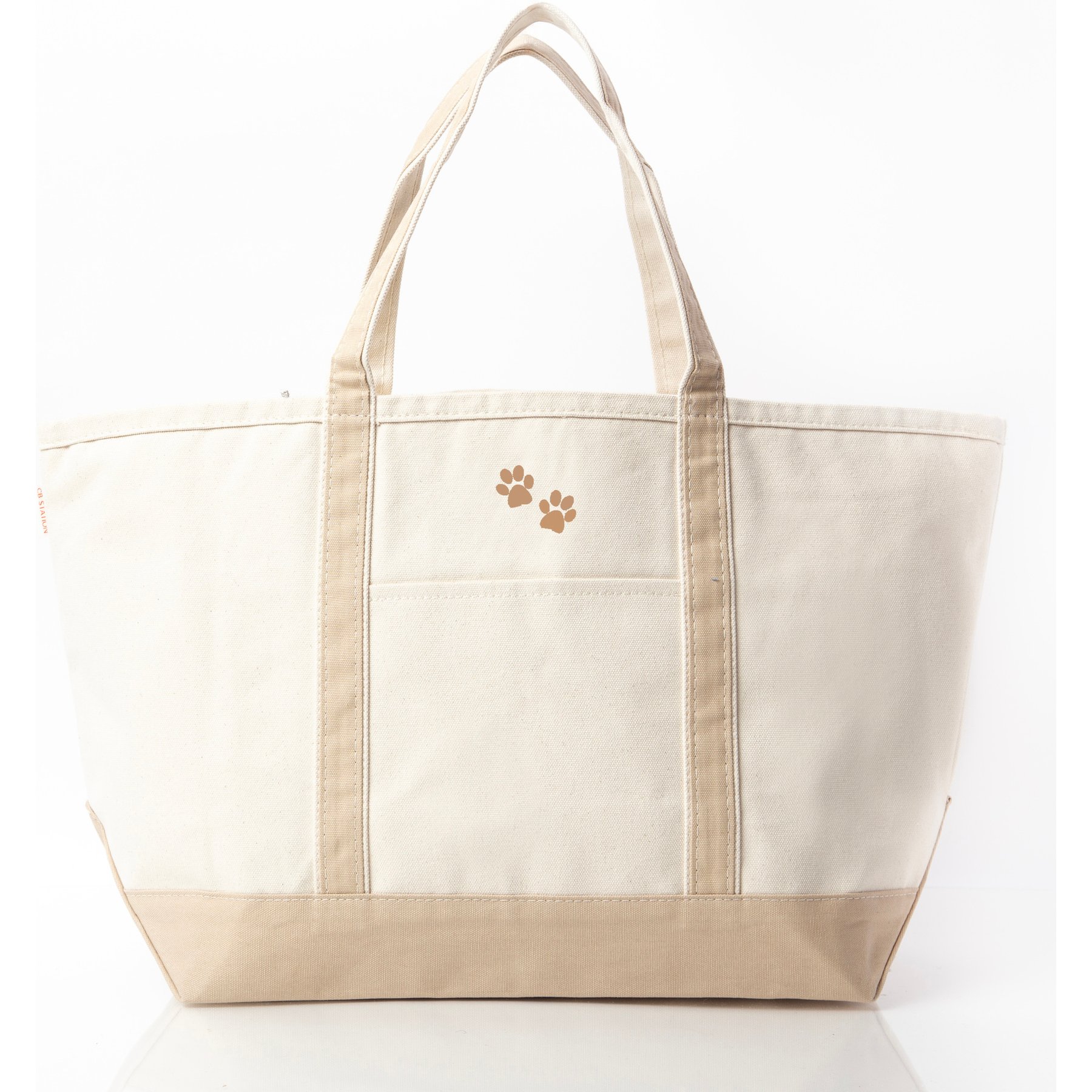 CB Station Classic Tote Bag, Safari, Large, FootPrints