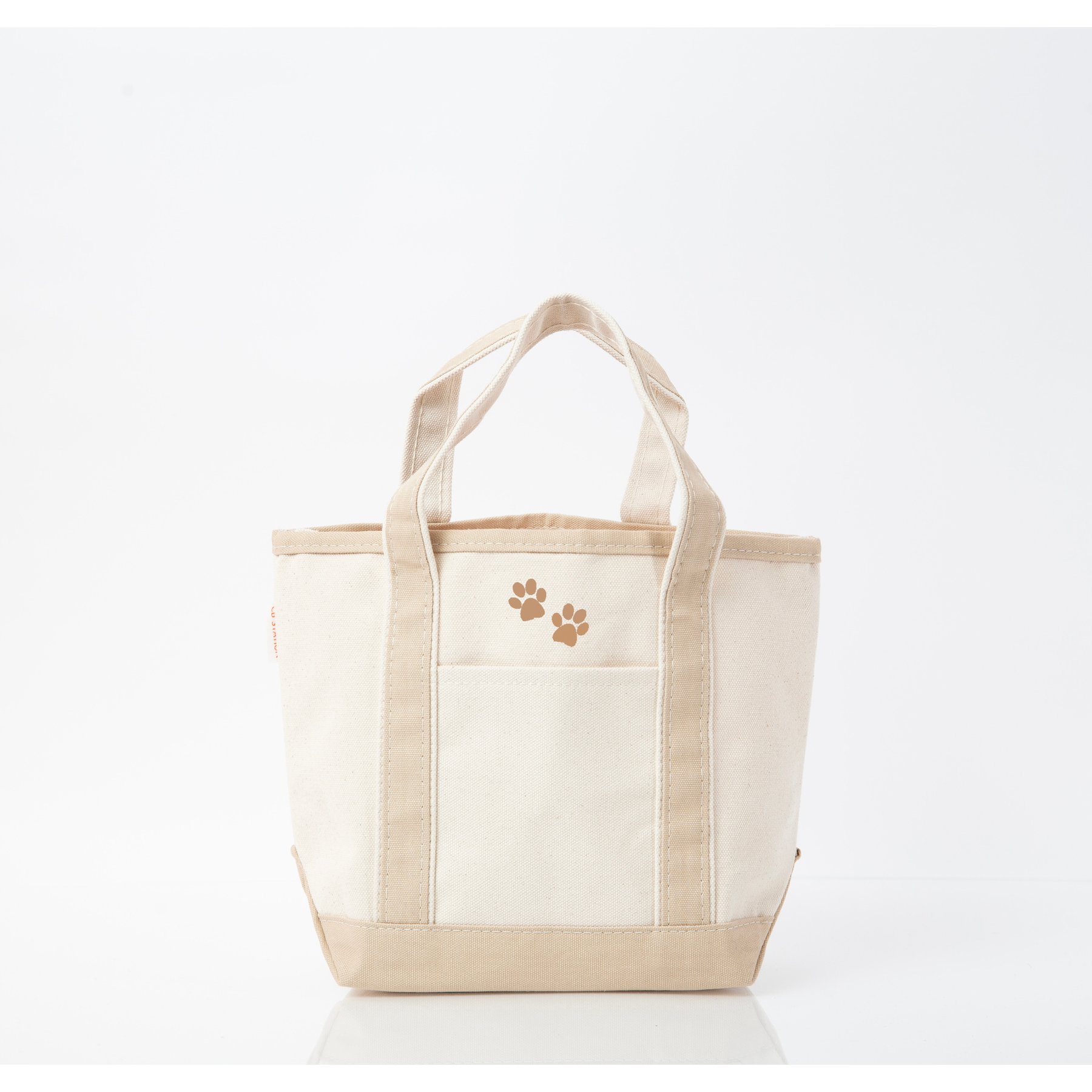 CB Station Handy Open Tote Bag, Small, Safari, FootPrints