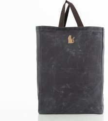 CB Station Waxed Market Tote Bag, Slate, Cat