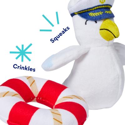 Show full view: Frisco Coastal Boat Hide & Seek Plush Squeaky Dog Toy, Small/Medium slide 4 of 9
