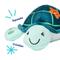Show in main carousel: Frisco Coastal Turtle Plush Squeaky Dog Toy, Medium/Large slide 3 of 8
