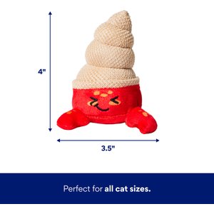 Frisco Coastal Hermit Crab Dental Chew Plush Cat Toy with Silvervine & Catmint