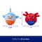 Show in main carousel: Frisco Coastal Critters Jingle Ball Cat Toy with Silvervine & Catnip, 2 count slide 2 of 7