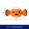Show in main carousel: Frisco Coastal Clownfish Fetch Squeaky Tennis Ball Dog Toy, Medium slide 2 of 8