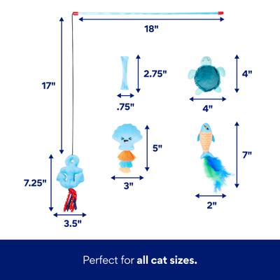 Show full view: Frisco Coastal Variety Pack Cat Toy with Silvervine & Catnip, 12 count slide 2 of 8
