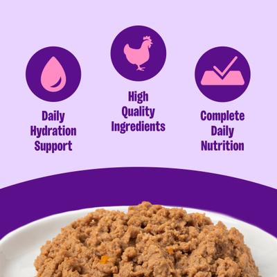 Show full view: Wellness Complete Health Kitten Pate Chicken Entrée Natural Wet Cat Food, 3-oz can, case of 24 slide 3 of 12