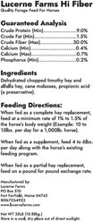 Lucerne Farms Hi Fiber Horse Feed, 35-lb bag slide 2 of 2
