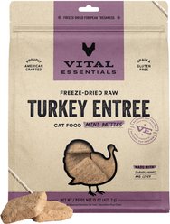 Vital Essentials Mini Patties Raw Turkey Entree Freeze-Dried Cat Food, 15-oz bag