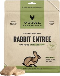 Vital Essentials Mini Patties Raw Rabbit Entree Freeze-Dried Cat Food, 8-oz bag
