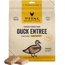 Vital Essentials Mini Patties Raw Duck Entree Freeze-Dried Dog Food & Topper, 14-oz bag