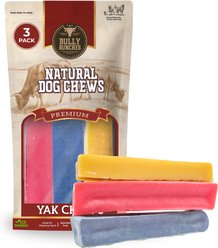 Bully Bunches Flavor Variety Pack Himalayan Yak Chew Dog Treats, Medium, 3 count