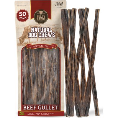 Bully Bunches Bully Bunches 12-inch Beef Flavor Natural Jerky Sticks Dog Treats, 50 count
