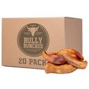 Bully Bunches Pig Ears Natural Dog Chew Treats, 20 count