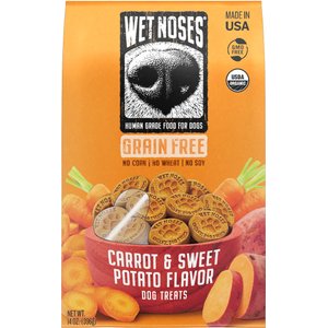 Wet Noses Grain-Free Carrot & Sweet Potato Flavor Dog Treats, 14-oz box
