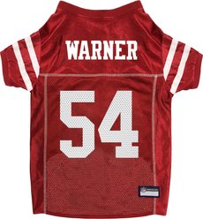 Pets First NFL Player Dog Jersey, Large, Fred Warner