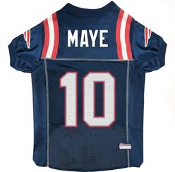 Pets First NFL Player Dog Jersey, X-Small, Drake Maye