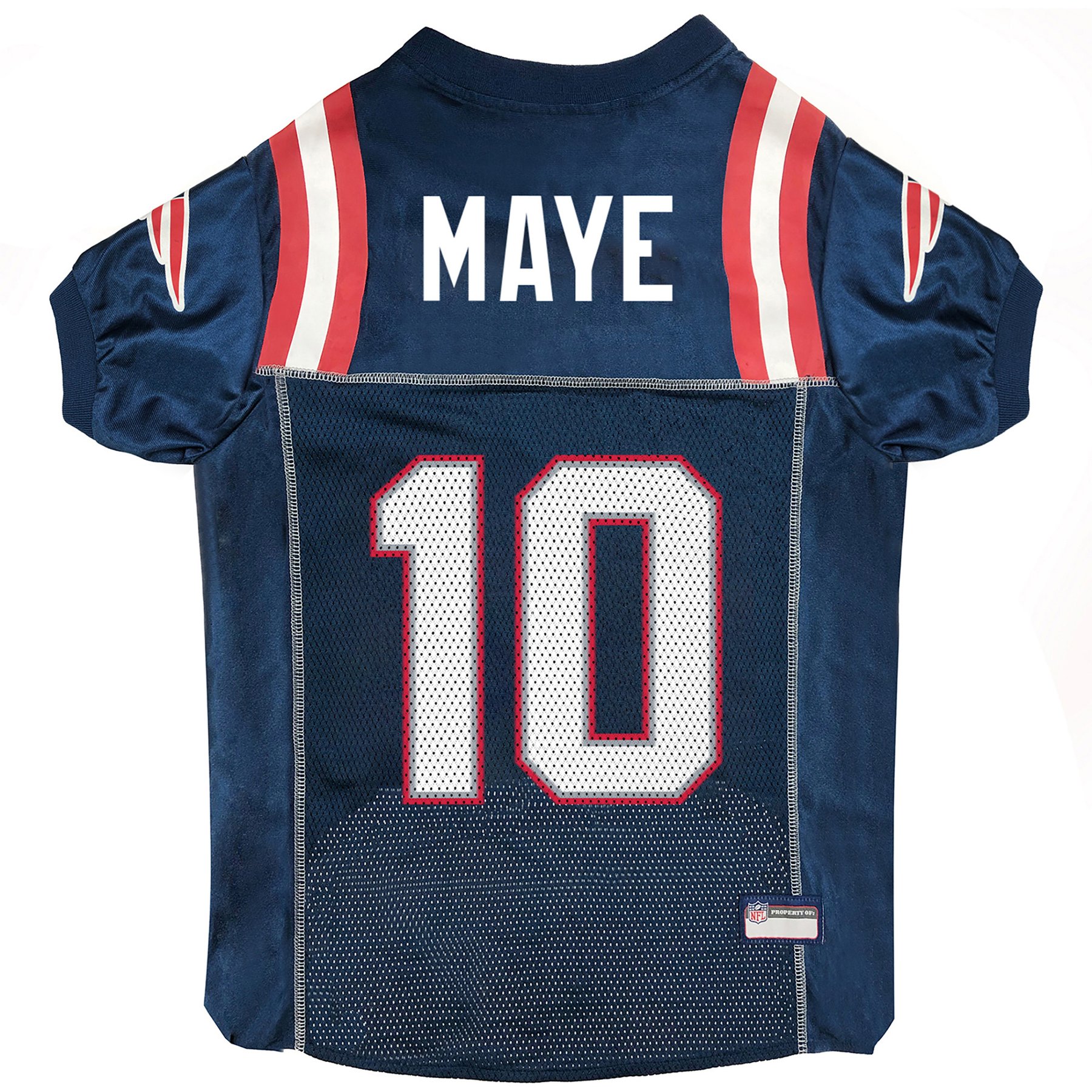 Pets First NFL Player Dog Jersey, X-Large, Drake Maye