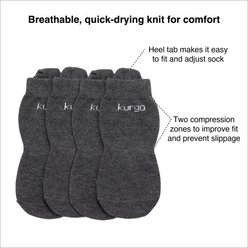 Kurgo Blaze Dog Stretch Socks, Grey, 4-pack, Medium slide 2 of 5