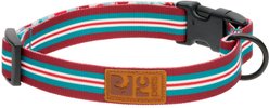 RC Pets Eco Polyester Dog Collar, Orchard Stripe, Medium: 12 to 20-in neck, 1-in wide