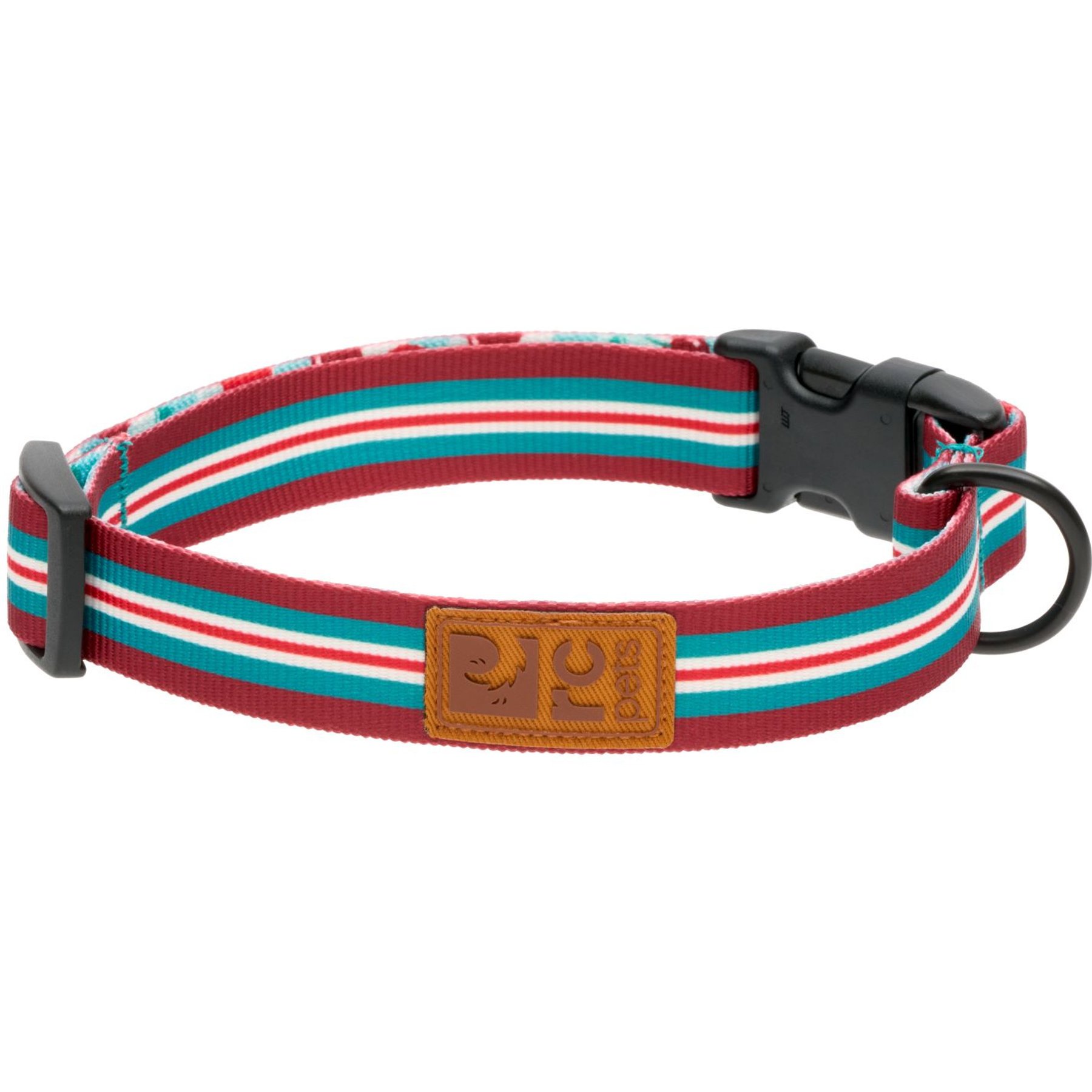RC Pets Eco Polyester Dog Collar, Orchard Stripe, Medium: 12 to 20-in neck, 1-in wide