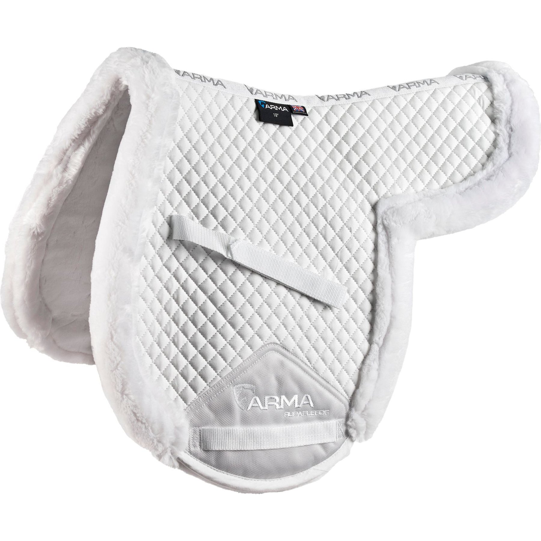 Shires Equestrian Products SupaFleece Full-Lined Shaped Horse Pad, 25 x 19-in
