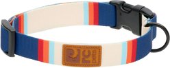 RC Pets Eco Polyester Dog Collar, Coastal Stripe, Medium: 12 to 20-in neck, 1-in wide