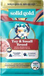 Solid Gold NutrientBoost Bison & Brown Rice Toy & Small Breed Gut Health Whole Grain Dry Dog Food, 11-lb bag