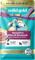 Solid Gold NutrientBoost Venison & Potato Sensitive Stomach Gut Health Grain-Free Dry Dog Food for Medium & Large Dogs, 22-lb bag