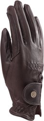 Shires Equestrian Products Aubrion Leather Ladies Horse Riding Gloves, Brown, X-Small