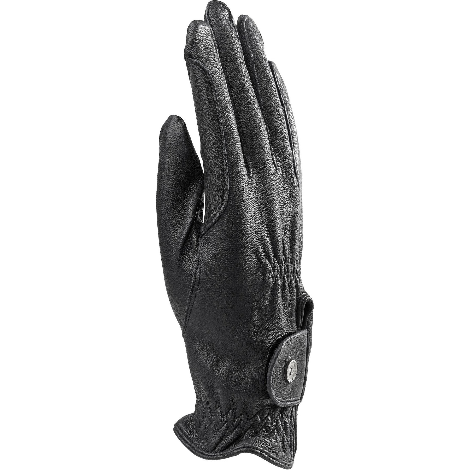 Shires Equestrian Products Aubrion Leather Ladies Horse Riding Gloves, Black, X-Small