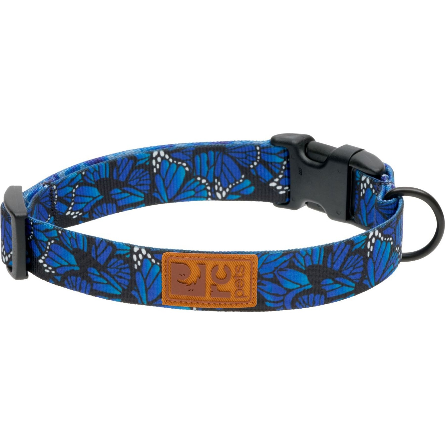 RC Pets Eco Polyester Dog Collar, Flutter, Medium: 12 to 20-in neck, 1-in wide