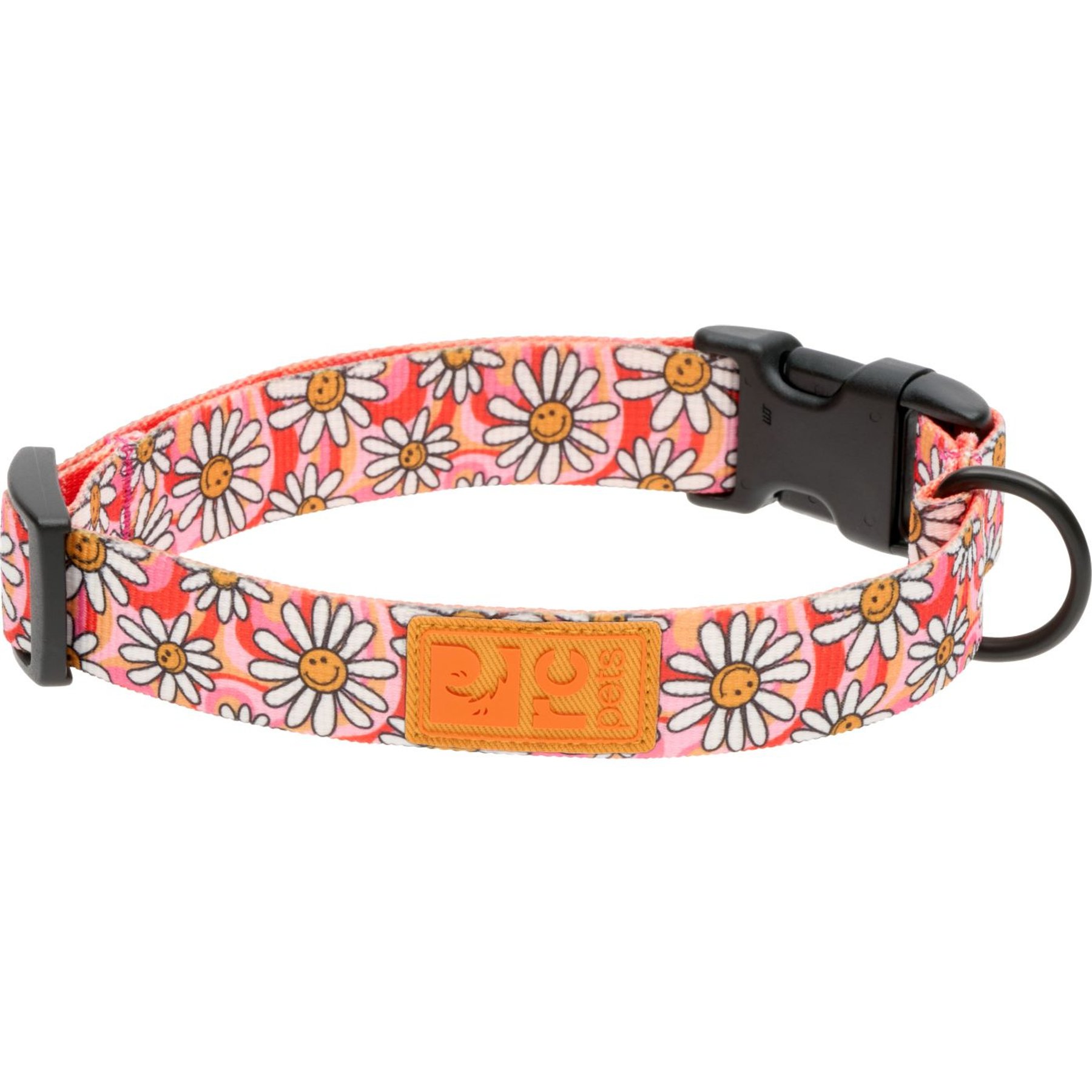 RC Pets Eco Polyester Dog Collar, Daisy Joy, Small: 9 to 13-in neck, 3/4-in wide