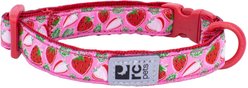 RC Pets Kitty Breakaway Nylon Reflective Cat Collar, 8 to 10-in neck, 1/2-in wide, Strawberries