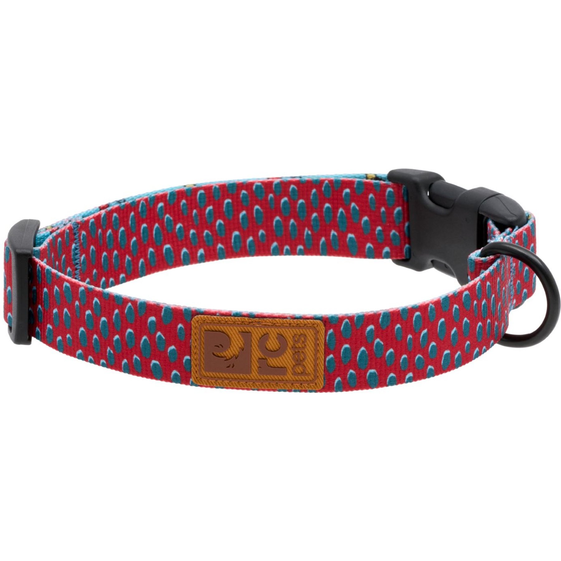 RC Pets Eco Polyester Dog Collar, Dotted Delight, Large: 15 to 25-in neck, 1-in wide