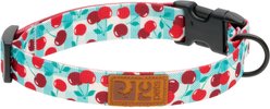 RC Pets Eco Polyester Dog Collar, Cherry Picnic, Large: 15 to 25-in neck, 1-in wide