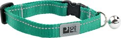 RC Pets Primary Kitty Breakaway Nylon Reflective Cat Collar with Nickle Plated Bell, 8 to 10-in neck, 1/2-in wide, Parakeet